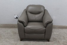 G Plan Jackson Capri Taupe Leather Power Reclining Armchair RRP £1869