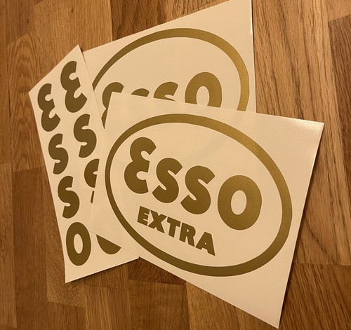 Esso extra sticker decal set - extra, 2