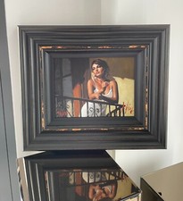 FABIAN PEREZ Limited Edition Print 'Saba at the Balcony VII' Gallery Frame + COA