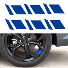6PCS Blue Reflective Car Wheel