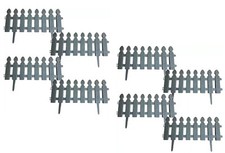 8 x Grey Plastic Wooden Effect
