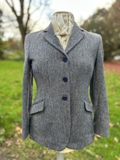 Ladies 32” 34” Mears Tweed Wool Hacking Hunting Showing Jacket