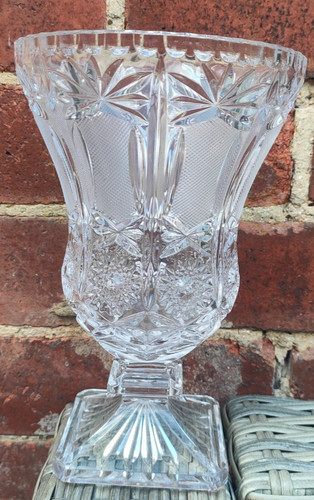 Lead crystal vase pedestal - lead,