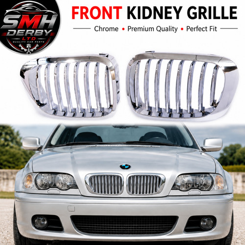 Chrome kidney grille grill for - chrome,
