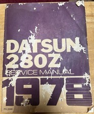 1978 Datsun 280Z Service Manual See Photos For Condition
