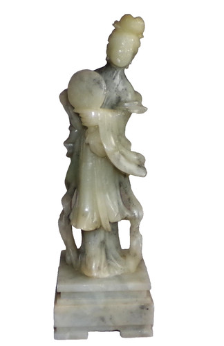 Vintage carved stone chinese - carved,