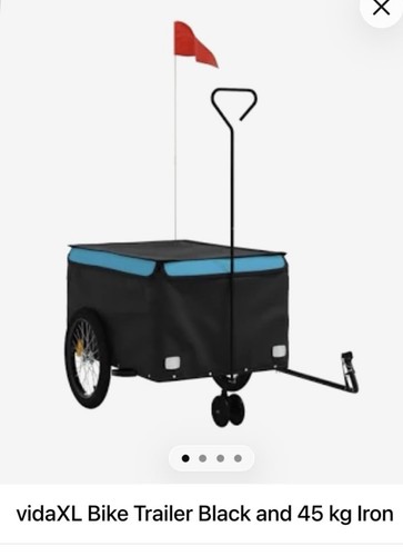 Bike trailer black and blue - and,
