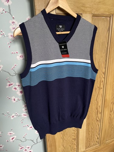 Men golf vest navy palm - vest,