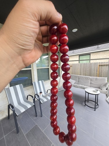Cherry bakelite necklaces - bakelite,