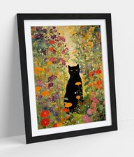 GUSTAV KLIMT BLACK CAT IN