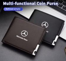 Leather Car Logo Wallet for Mercedes Benz A B C S Class Card Holder