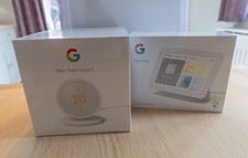 Google Nest Hub Smart Display PLUS Google Nest Thermostat E BOTH NEW SEALED