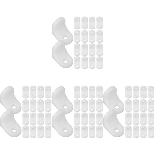 Plastic white corner braces - plastic,