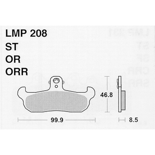 Brake pads athena - brake, morini