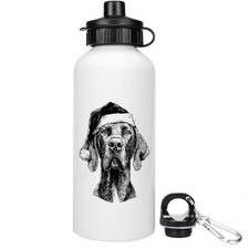 'German Shorthaired Pointer Wearing Santa Hat' Reusable Water Bottles (WT058851)