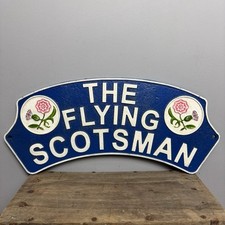 Cast Iron The Flying Scotsman Sign - Man Cave / Garage Plaque