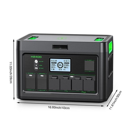 New 2400w 1843wh portable - new,