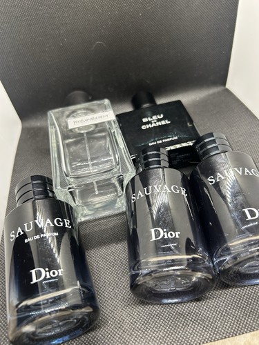 Various empty aftershave - empty,