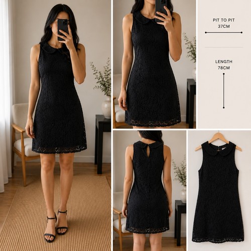 Black broderie anglaise peter - broderie,