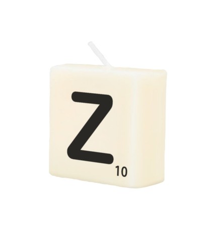 Letter candle - letter, z
