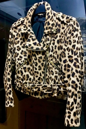 Zara leopard print biker - zara,