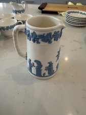 Wedgwood Queens Ware Pitcher Etruria & Barlaston  Sacrifice Jug Creamer