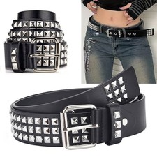 Unisex Leather Belt 3 Row