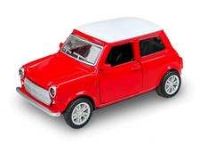 Mini Cooper Austin Rover 1:36 Metal Alloy Pull Back Model Car RED or BLUE *NEW*