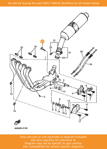Yamaha bolt flange - yamaha, bolt,