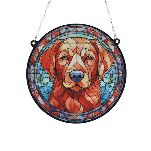 Labrador fox red - labrador, glass