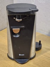 Swan Hands Free Electric 3 in 1 Can Opener with Knife Sharpener & Bottle Opener