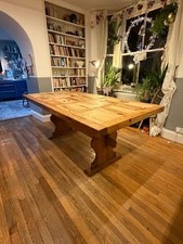 Large Pine Dining Table L 200 Cm (6.56 ft) x W 100 Cm (3.28 ft).  Xmas hosting!