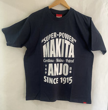 MAKITA T SHIRT VINTAGE / RETRO T in XL SIZE Navy Blue
