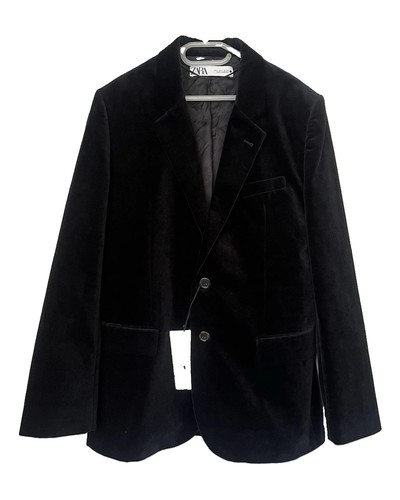 Zara black velvet - black, blazer