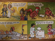 4 x Saucy Comic Postcards Grinmor Comic Series  by DAV