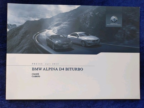 Bmw alpina biturbo f32 f33 - d4,