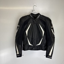 RST Blade Padded Black Leather Motorcycle Jacket Women’s Size Uk Small (10)