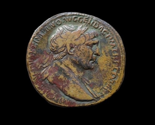 Trajan sesterce spqr optimo - sesterce,,