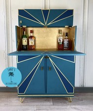 Art deco blue gold - deco,