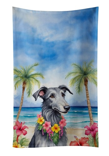 Scottish deerhound luau - deerhound,