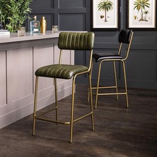 Diner Bar Stool Set of 2 Green