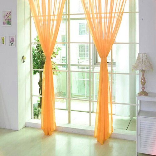 Plain voile net curtain sheer - plain,