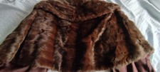 Vintage real fur stole wrap