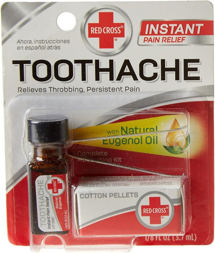 Red cross toothache complete - red,