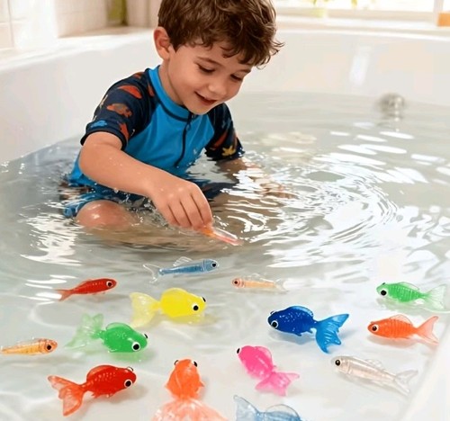Magic floating fish bath - bath, toy
