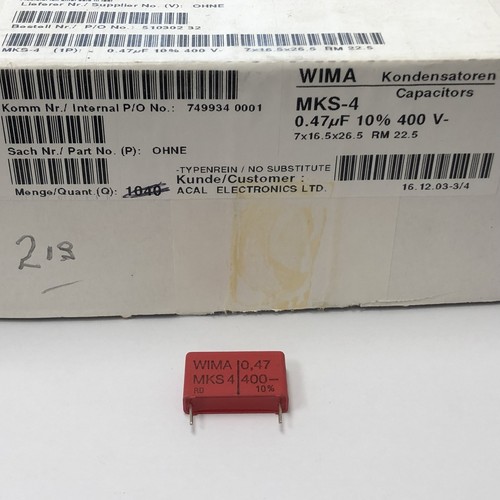 Mks wima capacitor 47uf - mks-4,