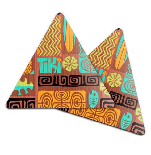 Triangle coaster tiki - 2x,
