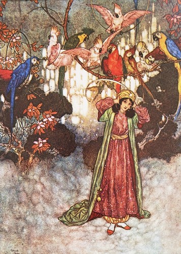 Edmund dulac mounted vintage - dulac,
