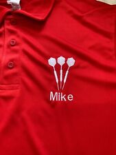 Darts Shirt Adult Coolfeel Personalised  with darts & name great colours