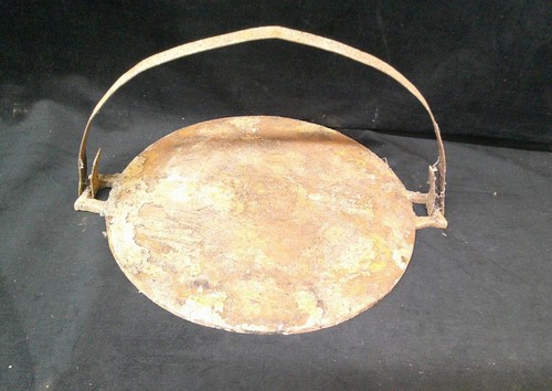 Large heavy iron griddle 42cm - iron,